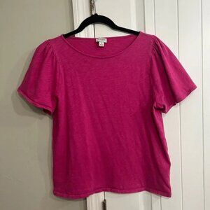 J. Crew Fuchsia Short Sleeve Top